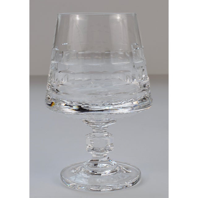 Mid Century Hadeland of Norway Crystal Brandy Glasses Set of 8 Chairish