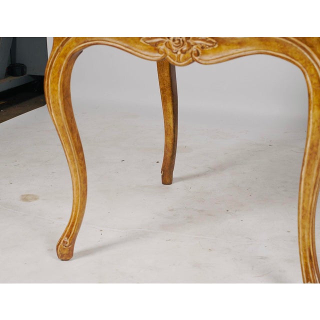 Wood Late 20th Century Pair of Judson Rothschild Italian Rococo Louis XV Style End Tables | Distressed Walnut Finish For Sale - Image 7 of 9