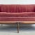 Wood Antique Rose Velvet Hand-Carved Sofa For Sale - Image 7 of 12