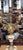 1950s 1950s Pair French Stone and Gilt Brass Candelabra Lamps For Sale - Image 5 of 16