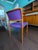Purple Set of 6 Vintage Danish Modern Teak Dining Chairs (Attributed 4 Niels Møller, 2 Kai Kristiansen) For Sale - Image 8 of 18