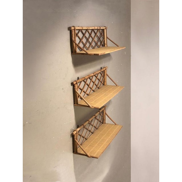 Shelving Units attributed to Adrien Audoux & Frida Minet, France, 1950s, Set of 3 For Sale - Image 6 of 10
