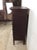 Brown Antique Depression Era Five Drawer Chest With Turned Wood Pulls For Sale - Image 8 of 18