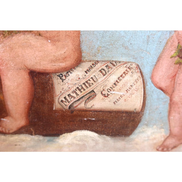 Cherubs, 1890s-1910s, Oil on Canvas For Sale - Image 8 of 14