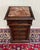 Antique French Marble Top Chest Side or End Table Nightstand Barley Twist Oak For Sale - Image 14 of 18