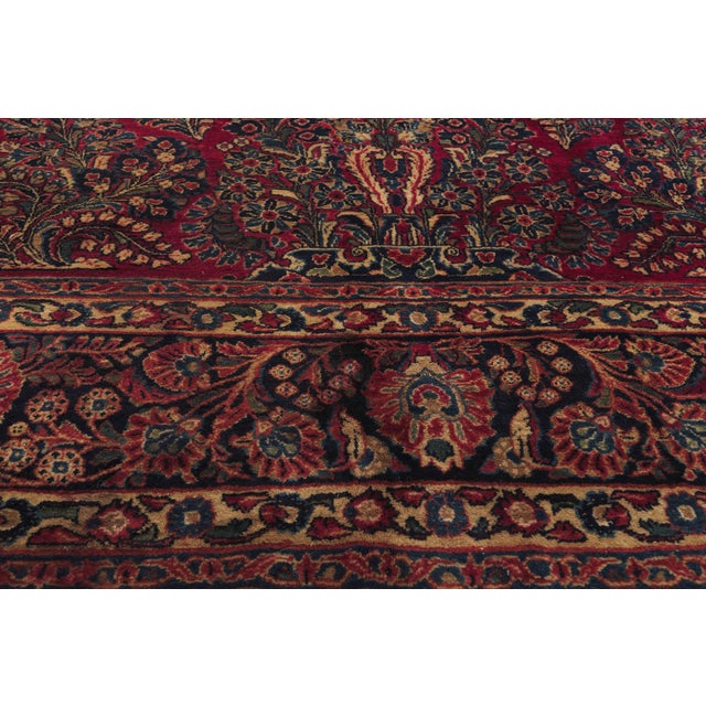 Early 20th Century Antique Persian Sarouk Rug, 09'02 X 16'09 For Sale - Image 5 of 10
