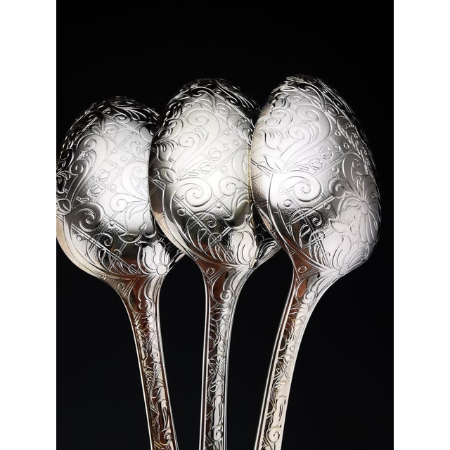 Christofle Silver-Plated Garden of Eden Cutlery Service for 12 from Christofle et Cardeilhac, Set of 100 For Sale - Image 3 of 18