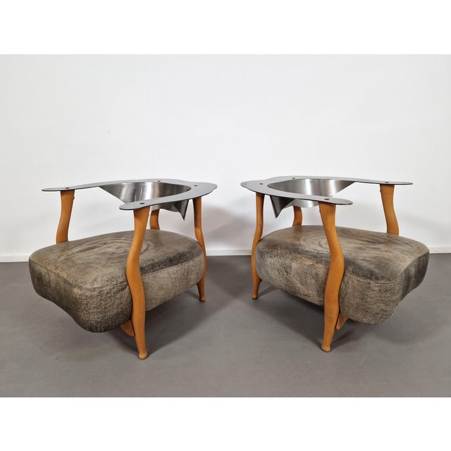 Gray Fantasy Island Chairs by Kurt Beier, 1990s, Set of 2 For Sale - Image 8 of 8