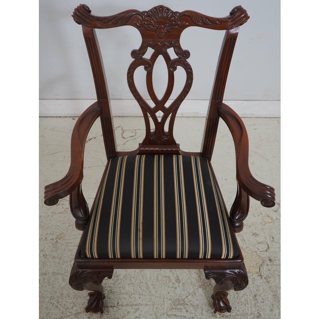 Age: Approx: 20 Years Old Details: Mahogany Ball & Claw Feet Fine Carved Details Quality Construction Queen Anne Legs &...