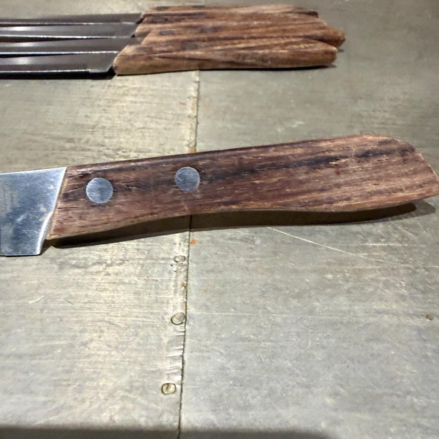 Mid-Century Modern 1960s Japanese Kitchen Knife George Washington Olybdenum Vanadium Stainless Steel - 5 pcs For Sale - Image 3 of 9