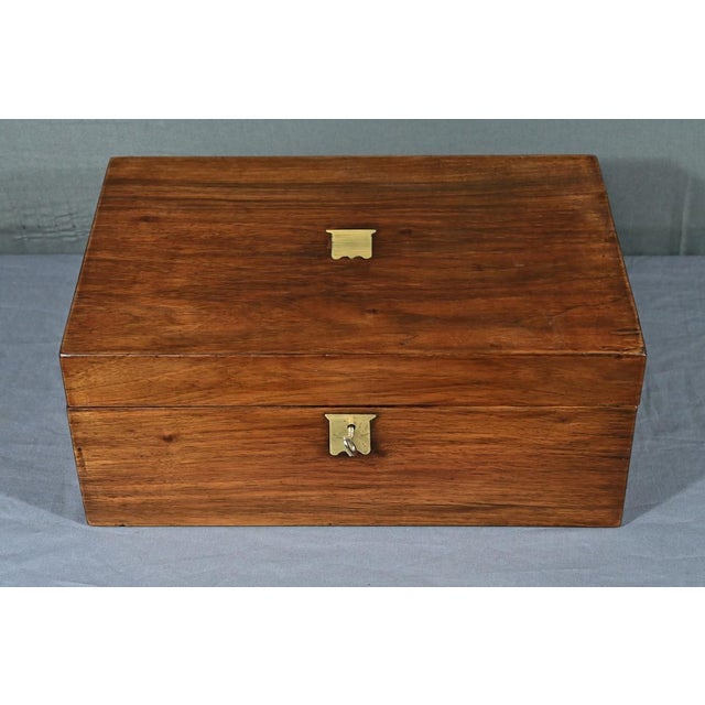 Travel Trunk in Walnut For Sale - Image 4 of 16