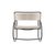 Brown Jordan Brown Jordan Walter Lamb Rocking Chair, Textured Pewter frame with Pebble fabric For Sale - Image 4 of 12