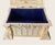 Metal Antique Art Nouveau Jewelry or Trinket Box With Floral Decoration For Sale - Image 7 of 7