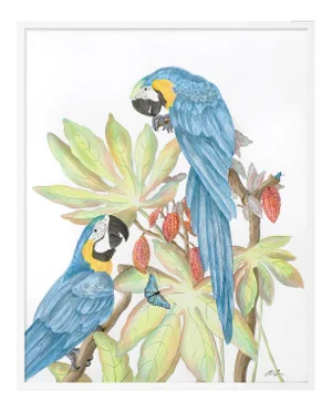 Forever and a Day by Allison Cosmos in White Framed Paper, Medium Art Print