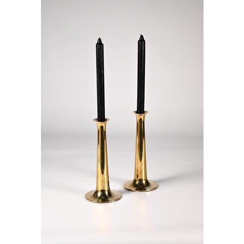Set candle holders by Hans Bølling designed for Danish brand Torben Ørskov. This design is called ‘Fanfare’ and has a...