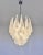 Mid-Century Modern Italian Murano Glass Lattimo Petals Chandelier, 1990s For Sale - Image 3 of 18