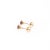Garnet Martini Solitaire Stud Earrings in Solid 14k Gold - 2 Pieces For Sale In Columbus - Image 6 of 6