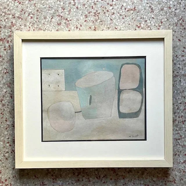 This charming Vintage Abstract Pastel Watercolor Painting features a soft and soothing color palette, blending gentle...