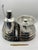 Mid-Century Modern Complete Vintage Mid-Century Modern Stainless Steel Bar Set With Ice Bucket, Cocktail Shaker & Serving Tray - 5 pcs For Sale - Image 3 of 8