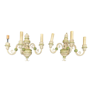 Vintage Candelabra Style Wall Sconces - Set of 2