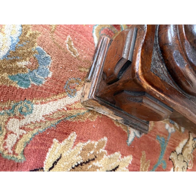 Wood Louis XVI Style Dining Table in Walnut For Sale - Image 7 of 10