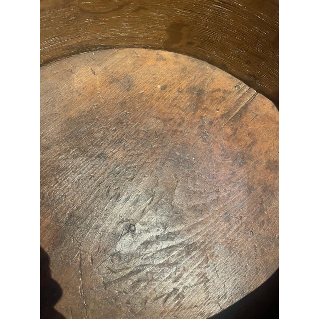 Early 19c Antique Pennsylvania Dutch Bentwood Box With Incised Decoration Great Patina For Sale - Image 11 of 12