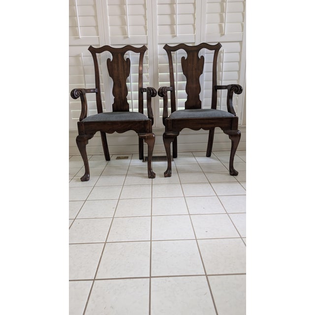 Vintage Pennsylvania House Hybrid Chippendale) Queen Anne Formal Dining Chairs * Set of 6 For Sale - Image 9 of 10