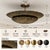Art Deco Handcrafted Pure Brass Flush Mount Ceiling Light | Vintage Art Deco Pendant For Sale - Image 3 of 14