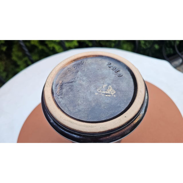 Vintage German Ceramic Vase in Fat Lava from Scheurich, 1960s For Sale - Image 4 of 9