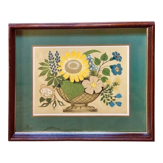 Mid 20th Century Turner Botanical Still Life Print, Framed For Sale