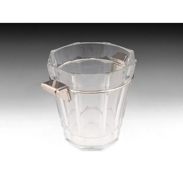Champagne Ice Bucket by Val Saint Lambert and A. Charlent, 1930s For Sale - Image 3 of 10