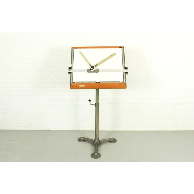 Brown Drafting Table from Hebel, Germany, 1950s For Sale - Image 8 of 16