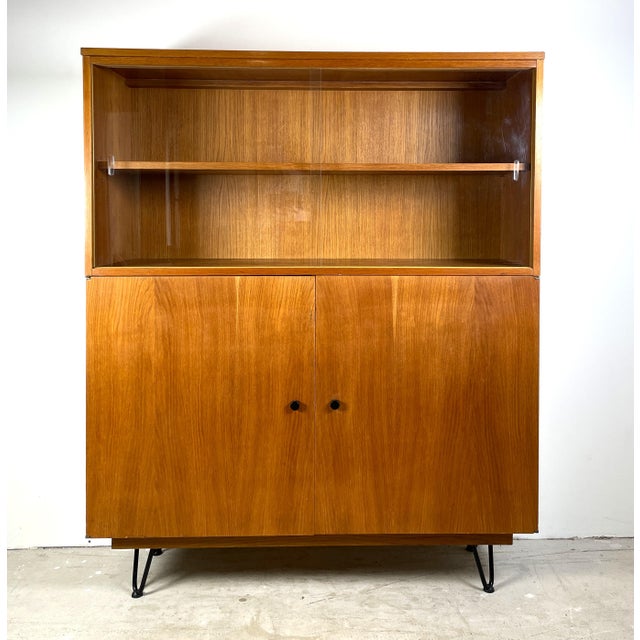 Highboard on Hairpin Legs in Oak For Sale - Image 17 of 17