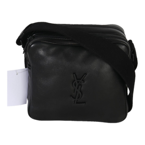 Black Lambskin Monogram Niki Cube Camera Bag