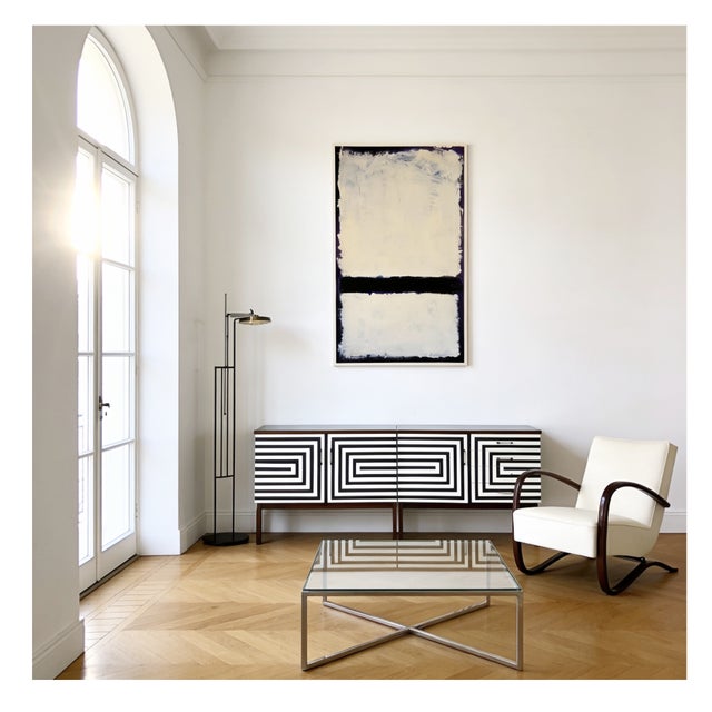 Modular Sideboard with Op Art Motif, 1970s, Set of 2 For Sale - Image 4 of 18