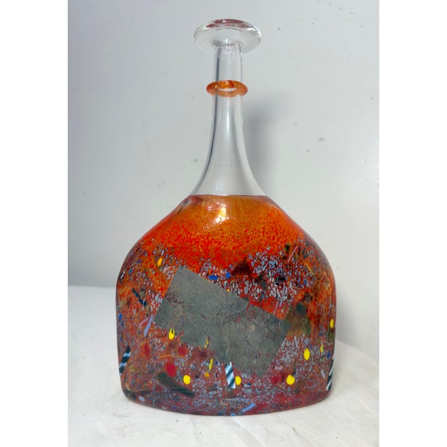 The Vintage Kosta Boda, Bertil Vallien satellite vase is a unique and collectible piece of art glass from Sweden. This...