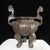 Bronze Vintage Bronze Incense Burner – 9.8" Gilt Censer With Lion Finial & Octagonal Lid For Sale - Image 8 of 9