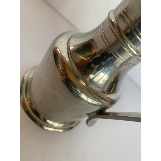 Metal Vintage Swiss Guggisberg Lugano Acorn Pewter Pitcher/Jug/Tankard For Sale - Image 7 of 10
