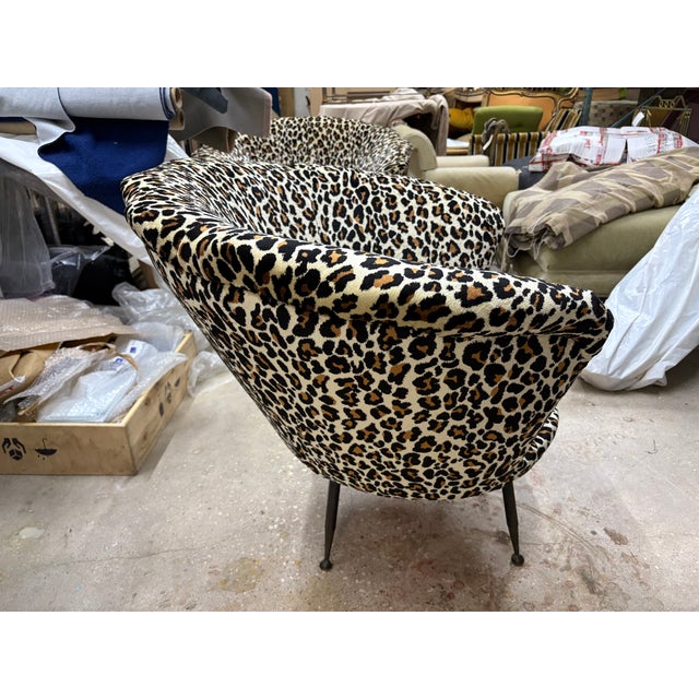 1950s Pair of Italian Modern Lounge Chairs For Sale - Image 9 of 14