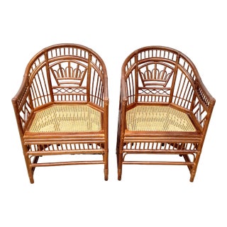 Vintage Brighton Bamboo Chairs-A Pair For Sale
