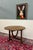 Antique French Vendage Round Flip Top Gateleg Wine Table Oak Trestle Feet c.19th For Sale - Image 16 of 18