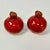 Ceramic 1976 Vintage Boho Chic Trompe L’Oeil Red Beet Salt & Pepper Shakers - A Pair. For Sale - Image 7 of 10