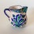 Lovely Spanish Fajalauza Hand Painted terracotta creamer pitcher with beautiful shades of cobalt and teal glazes. This...