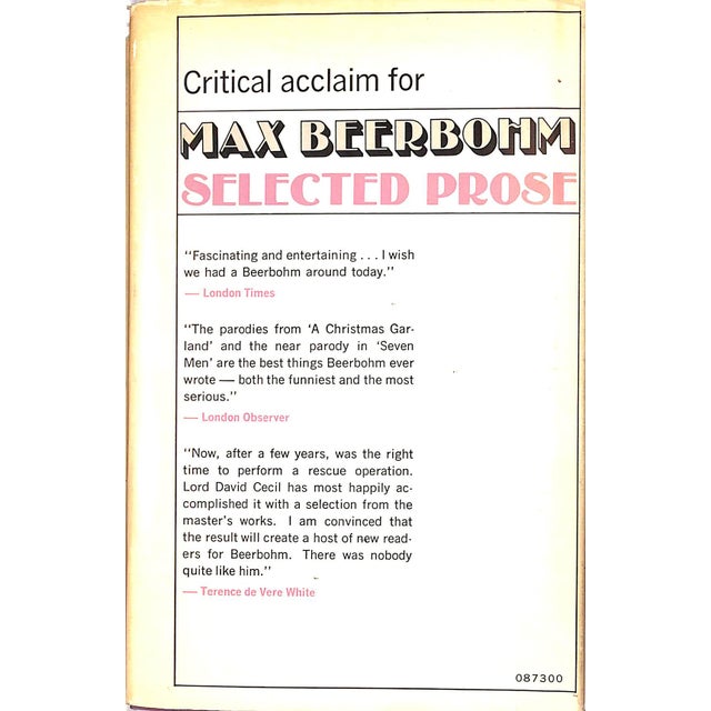 CECIL, David [edited by] [390] pp. Little, Brown and Company First American Edition 1970 7 3/4" x 5 1/8" Sir Henry...