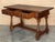 Brown Pair of Early 20th Spanish Light Walnut Country Farm Desk with Two Drawers For Sale - Image 8 of 18