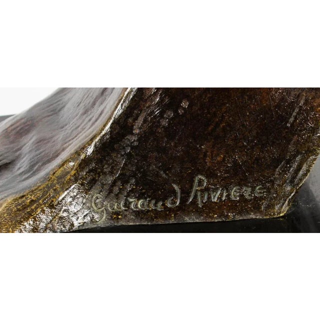 Metal Maurice Guiraud-Rivière, Art Deco Figure of a Riverman, 1920s, Bronze For Sale - Image 7 of 12