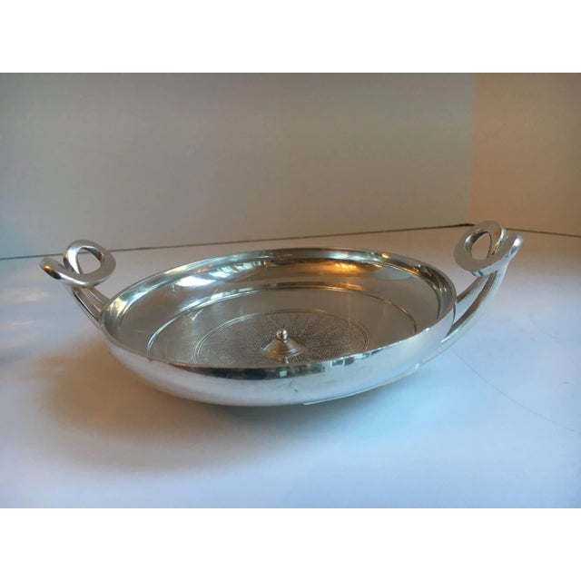 Metal Silver Plate Greek Kylix Bowl For Sale - Image 7 of 8