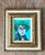 Wood Vintage Original Abstract Portrait on Canvas For Sale - Image 7 of 12