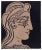 Original 1962 linoleum cut engraving (linocut) after and approved by Pablo Picasso from "Picasso Linoleum Cuts Bacchanals,...