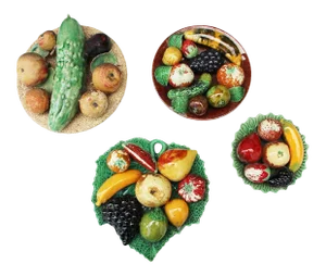 Trompe l'Oeil Antique Portuguese Plates - Set of 4